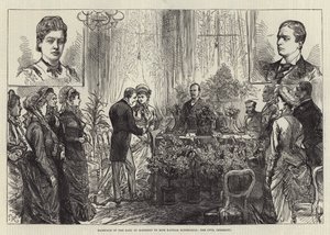 Mariage du Comte de Rosebery avec Mlle Hannah Rothschild, la cérémonie civile