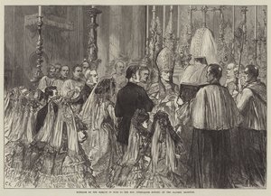 Mariage du marquis de Bute avec l