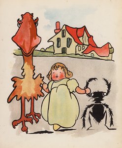Nonsense : Bébé, oiseau et scarabée en promenade - Charles Robinson