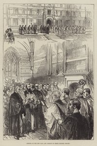 Ouverture de la nouvelle salle et bibliothèque du Keble College, Oxford - Sir John Charles Robinson