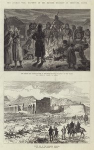 La guerre afghane, défense de la position britannique à Sherpore, Kaboul