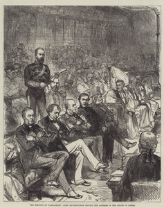 La réunion du Parlement, Lord Ravensworth proposant l