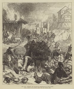 La guerre, incendie et pillage de Gurgusovacz par les Turcs