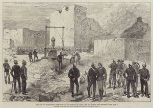 La guerre en Afghanistan, exécution du Kotwal de Caboul, 26 octobre, devant la résidence
