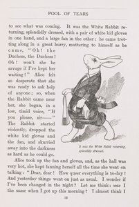 Le Lapin Blanc splendidement habillé
