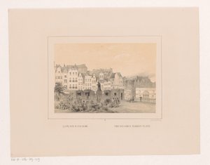 Vue sur la Grand-Place de Rotterdam - Charles Rochussen