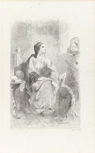 Hélène regardant par une fenêtre - Charles Rochussen
