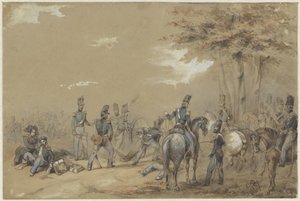 Infanterie en combat - Charles Rochussen