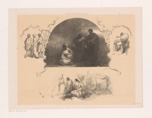 Hommes et femme allongée - Charles Rochussen