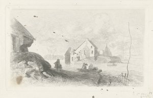 Inondation à Lith (Catastrophe des inondations de 1855) - Charles Rochussen