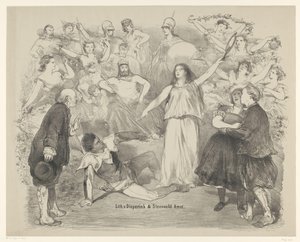 Scène de la pièce Vérité et Mensonge - Charles Rochussen