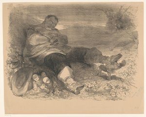 Scène de la pièce de théâtre Petit Poucet - Charles Rochussen