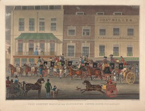 Courriers du West Country au Gloucester Coffee House, Piccadilly - Charles Rosenberg