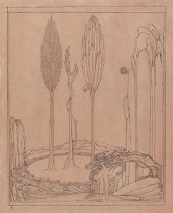 Accroupi près de la rive, fin du 19e siècle - Charles S Ricketts