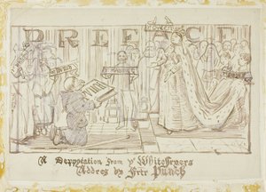 Une députation des Whitefriars - Charles Samuel Keene