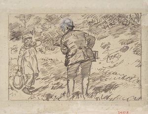 Une réprimande, 1870-1891 - Charles Samuel Keene
