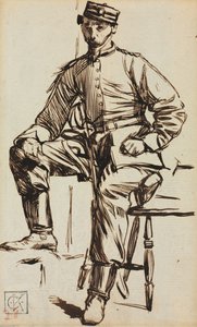 Charles Keene en Volontaire - Charles Samuel Keene