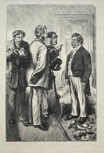 Notre dinde de Noël, M. Bobsby concerné, 1868 - Charles Samuel Keene