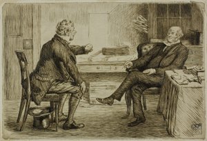 Avocat et client - Charles Samuel Keene