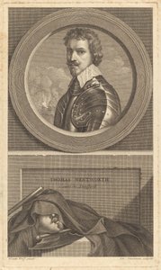 Thomas Wentworth, Comte de Strafford - Charles Simonneau after Adriaen van der Werff after Sir Anthony van Dyck
