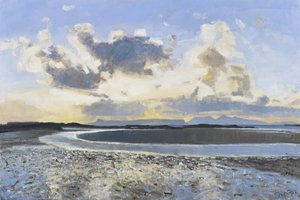 Nuages du soir, Eigg  Rum, 2015 (huile sur toile) - Charles Simpson