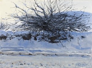 Aubépine, 2011 (huile sur toile)