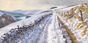 Piste vers Clovenfords, 2017 (huile sur toile)