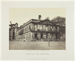 Palais de Saint-Cloud, from the series "Paris et ses environs" - Charles Soulier