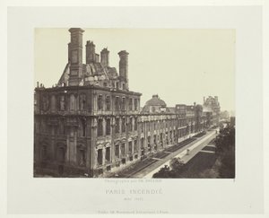 Incendie de Paris (Palais des Tuileries, Pavillon de Marsan) - Charles Soulier