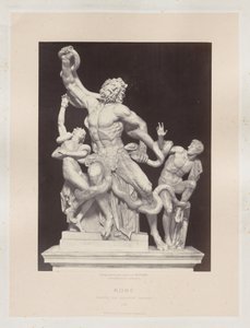 Rome : Groupe de Laocoon Vatican, vers 1860 - Charles Soulier