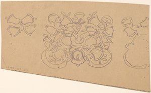 Étude pour un dessin de bordure [verso] - Charles Sprague Pearce