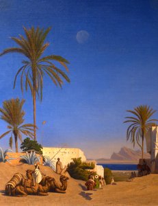 Paysage algérien (détail) - Charles Theodore (1814 88) Frere