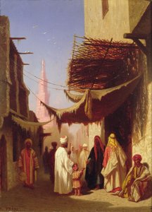 Scène de rue, Le Caire - Charles Theodore  Frere