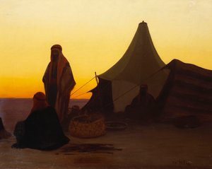 Un campement arabe - Charles Theodore Frere
