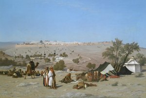 Jérusalem depuis le Mont des Oliviers - Charles Theodore Frere