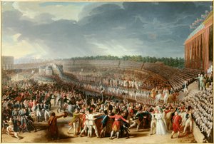 Révolution française : la fête de la Fédération le 14 juillet 1790 au Champ de Mars - Charles Thevenin