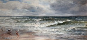 Vagues de mer, 1880 - Charles Thomas Burt