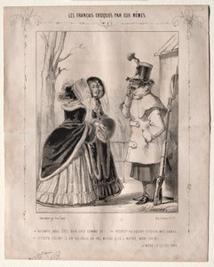 Les Français croqués par eux-mêmes : Vicomte, vous êtes bien laid comme ça !... Respect au soldat citoyen, mesdames... Citoyen, soldat, l