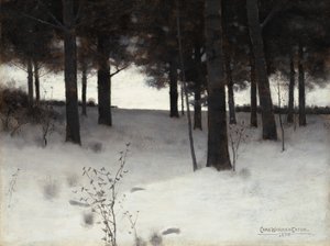 Bois en hiver - Charles Warren Eaton