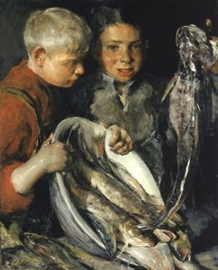 Enfants pêcheurs, ca. 1902