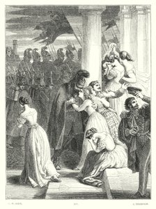 Childe Harold de Lord Byron, Chant III, Strophe 24 (gravure) - Charles West (after) Cope