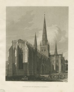 Cathédrale de Lichfield - Vue nord-est - Charles Wild