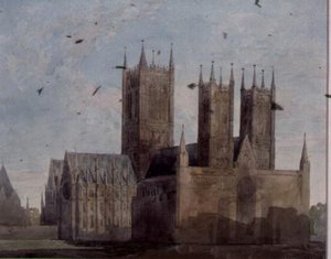 Vue de la Cathédrale de Lincoln - Charles Wild
