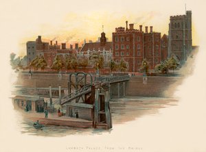 Palais de Lambeth, depuis le pont - Charles Wilkinson