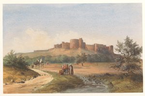 Vue du château St. Louis à Sidon, Liban - Charles William Meredith van de Velde