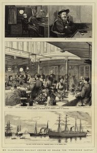 Les vacances de M. Gladstone à bord du Pembroke Castle - Charles William Wyllie