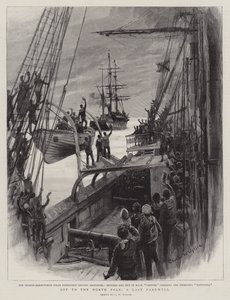 En route pour le pôle Nord, un dernier adieu - Charles William Wyllie