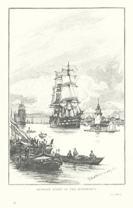 Flotte russe dans le Bosphore - Charles William Wyllie