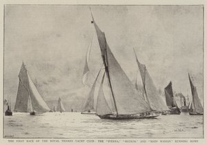 La première course du Royal Thames Yacht Club, l