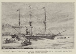 Le SS Falcon quittant St John